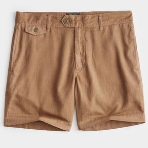 7" Cotton-Linen Hudson Men's Short, Tan